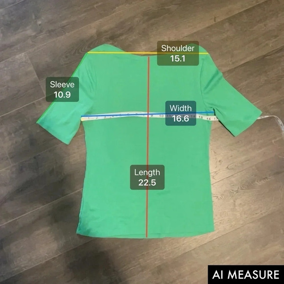 Charter Club 100% Cotton Green Quarter Sleeve Teeshirt, size medium - So soft! - Picture 10 of 12